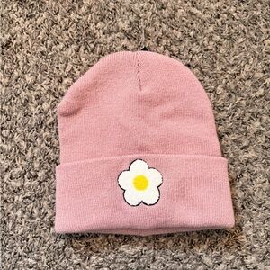 Cute lavender flower beanie
